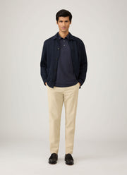 Men's Jersey Classic Polo Shirt in Navy