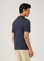 Men's Jersey Classic Polo Shirt in Navy