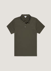 Men's Classic Jersey Polo Shirt in Dark Green