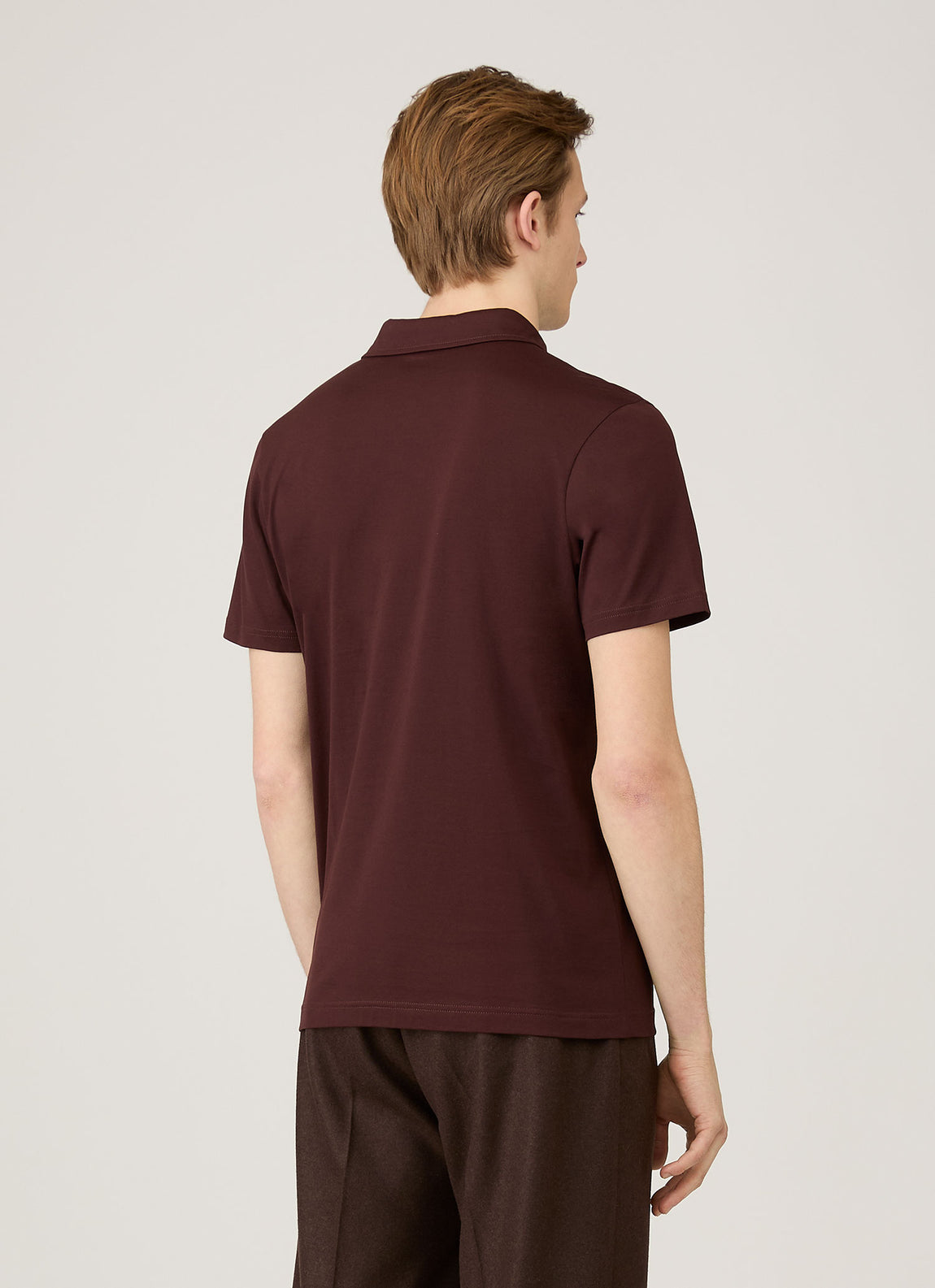 Men's Classic Jersey Polo Shirt in Bakelite