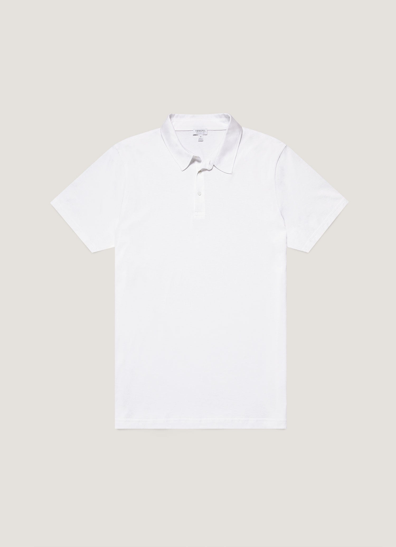 Men's Jersey Classic Polo Shirt in White