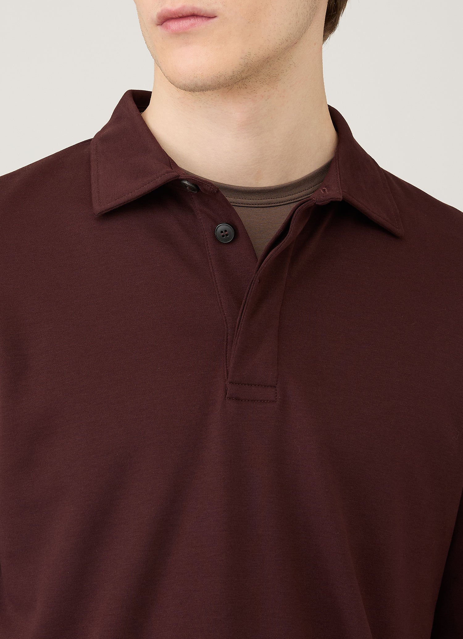 Men's Heavyweight Rugby Polo Shirt in Bakelite