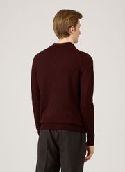 Men's Extra-Fine Merino Polo Shirt in Bakelite