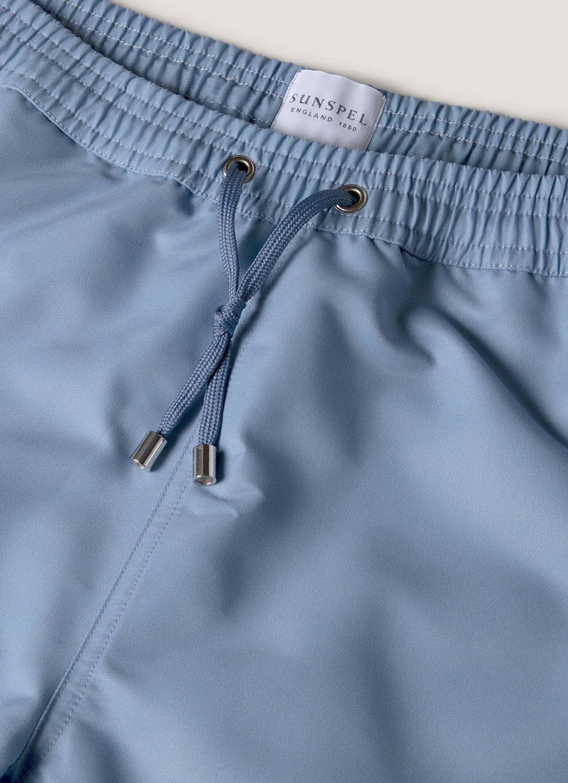 Men's Drawstring Swim Shorts in Vintage Blue