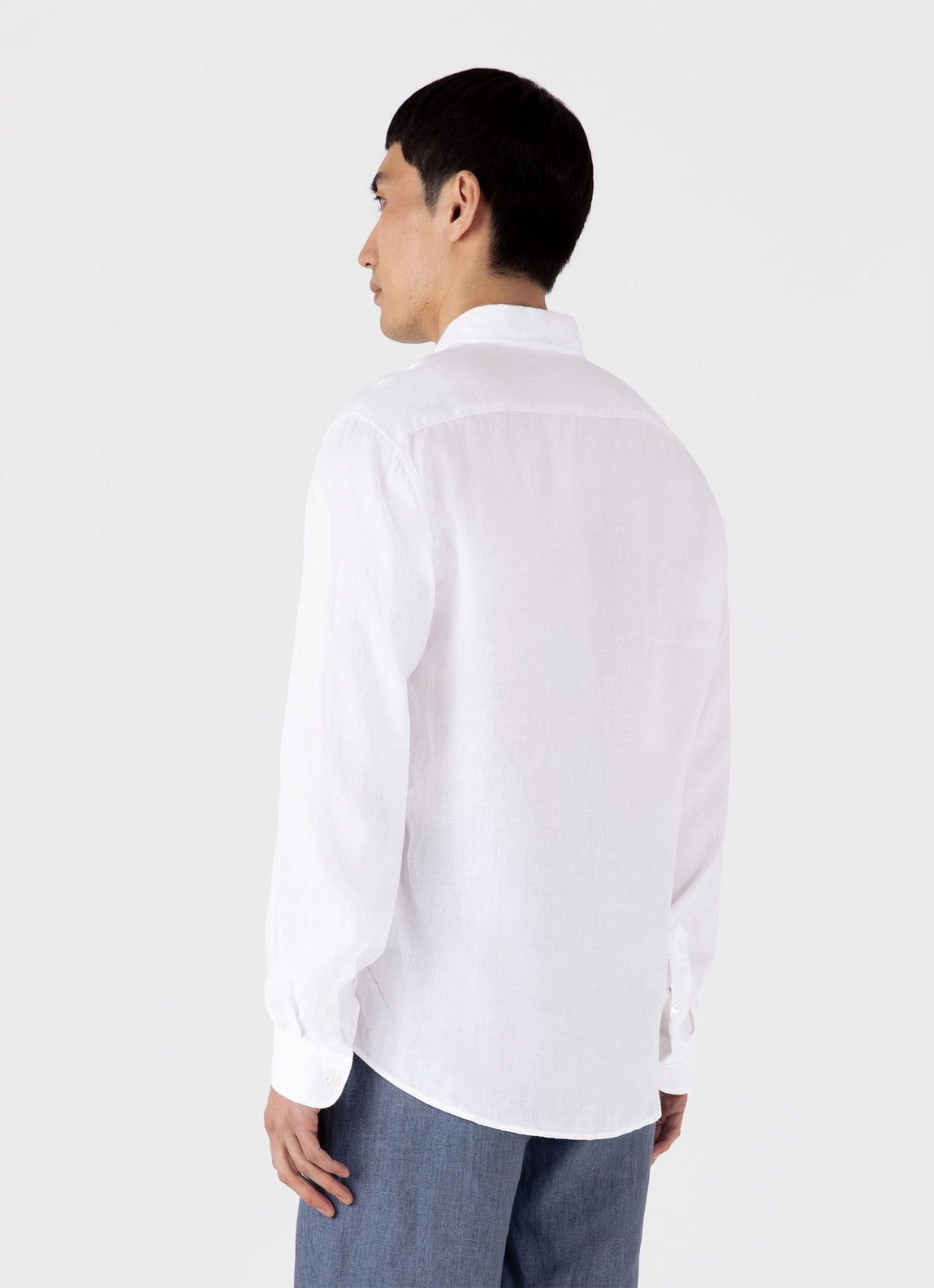 Men's Linen Shirt in White