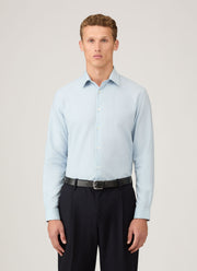 Men's Cotton Cashmere Shirt in Light Blue