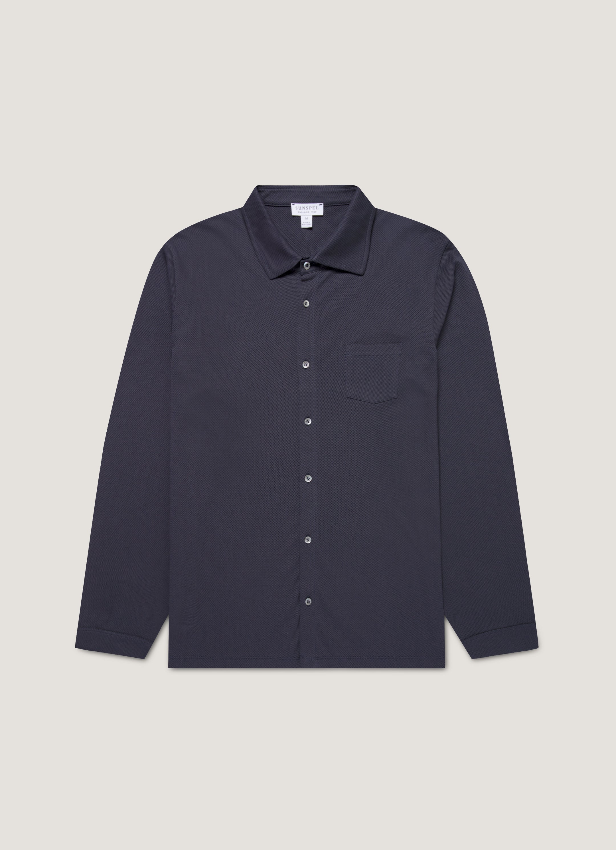 Men's Long Sleeve Riviera Shirt in Navy
