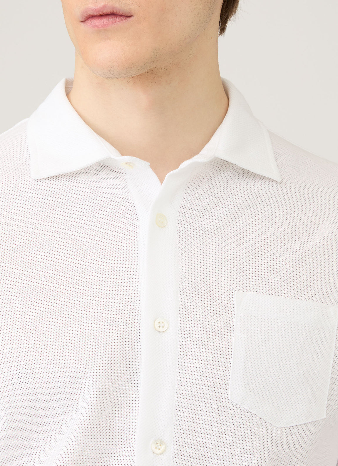Men's Long Sleeve Riviera Shirt in White