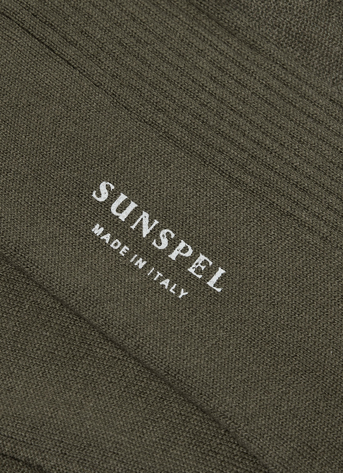 Men's Cotton Ribbed Socks in Khaki