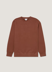 Men's Loopback Sweatshirt in Conker Brown