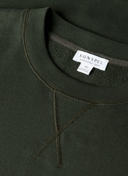 Men's Loopback Sweatshirt in Dark Green