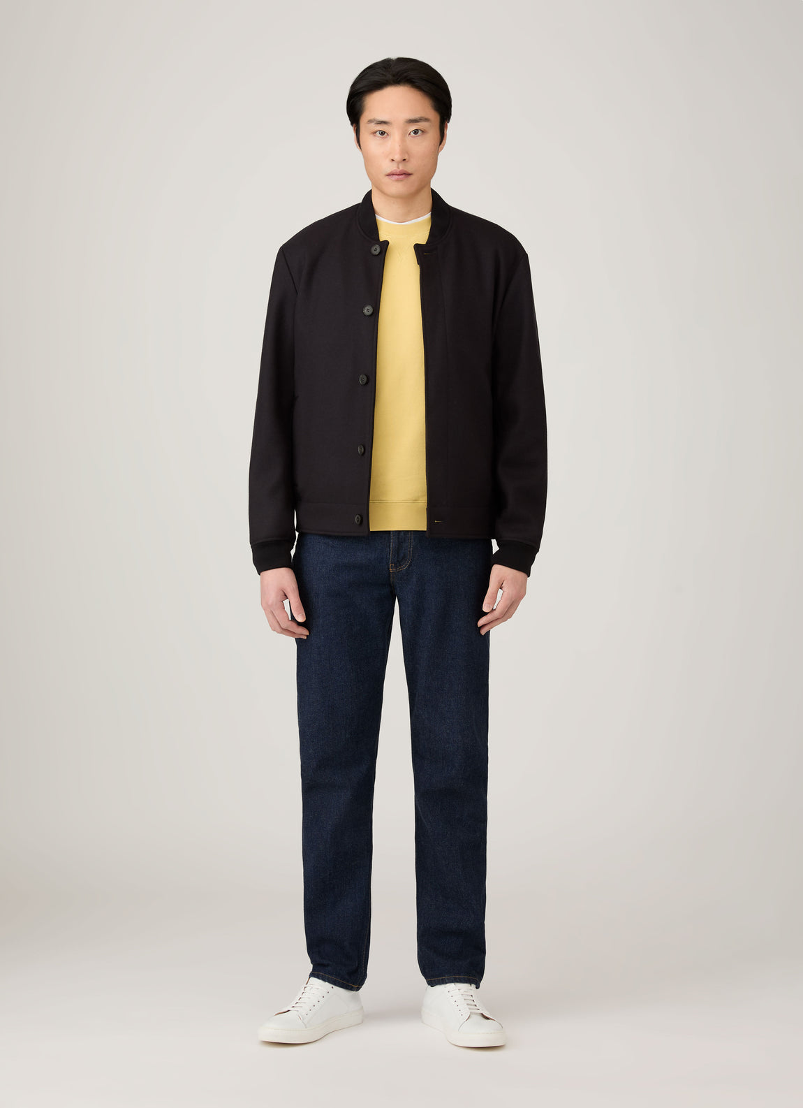 Men's Loopback Sweatshirt in Dusty Yellow