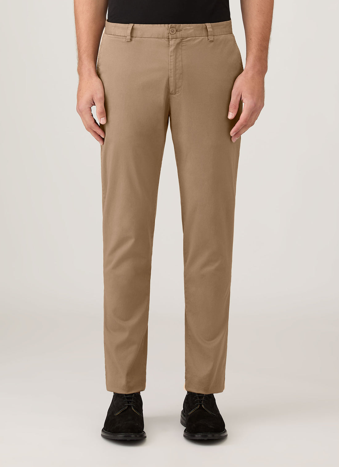 Men's Slim Fit Chino in Dark Stone