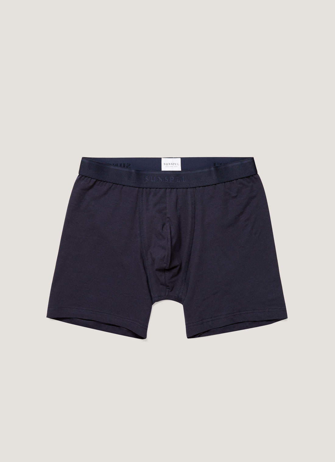 Men's Stretch Cotton Boxer Briefs in Navy
