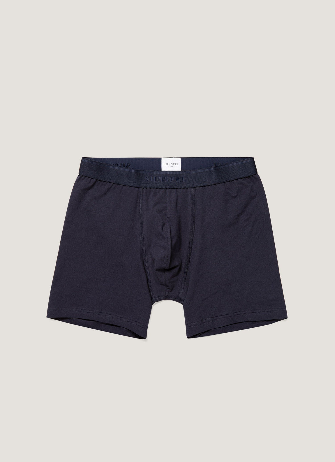 Men's Stretch Cotton Boxer Briefs in Navy