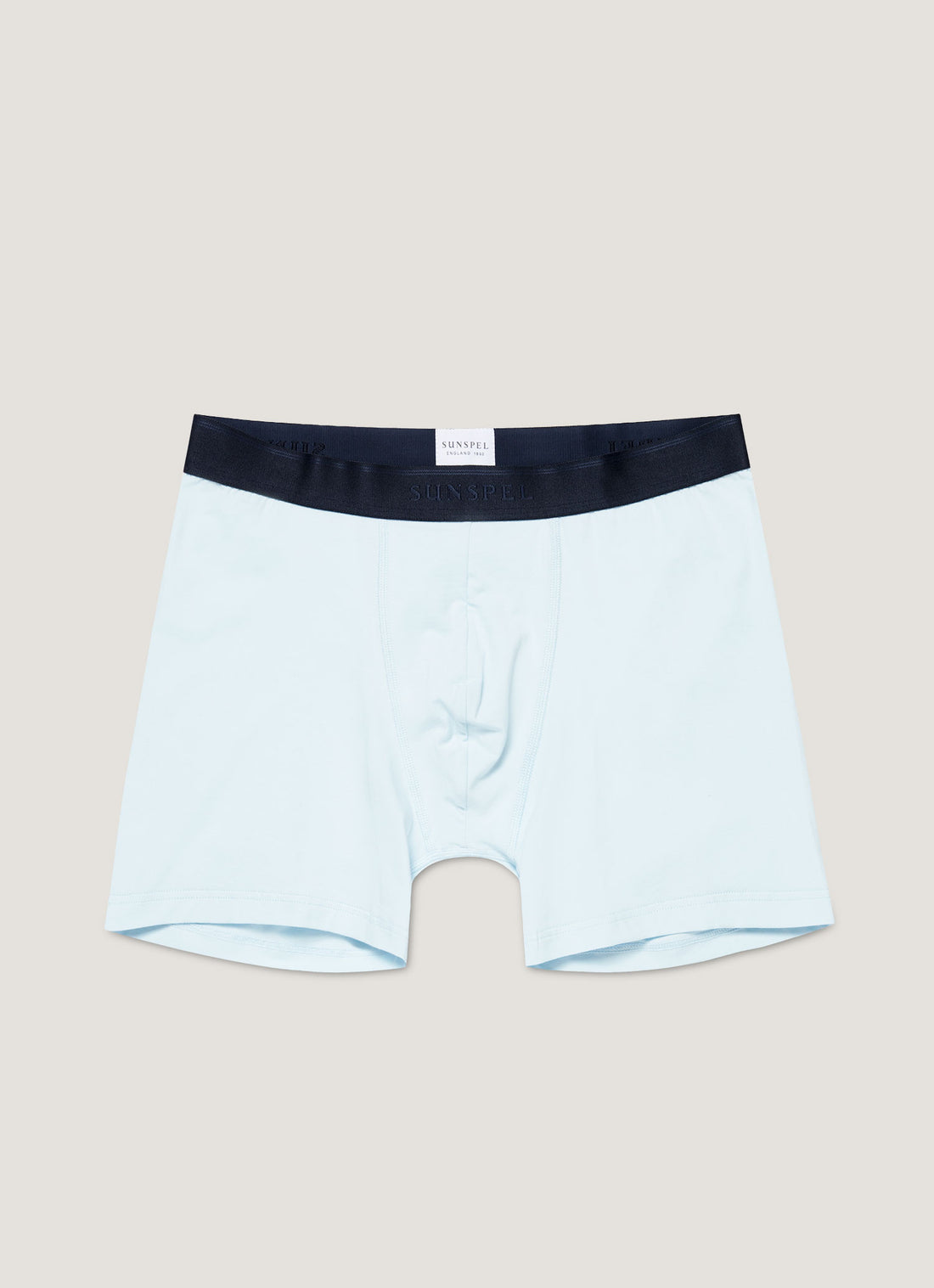Men's Stretch Cotton Boxer Briefs in Light Blue