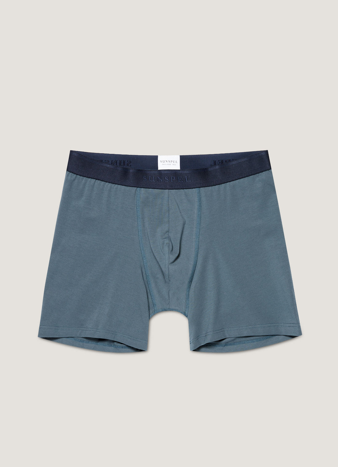 Men's Stretch Cotton Boxer Briefs in Dark Petrol