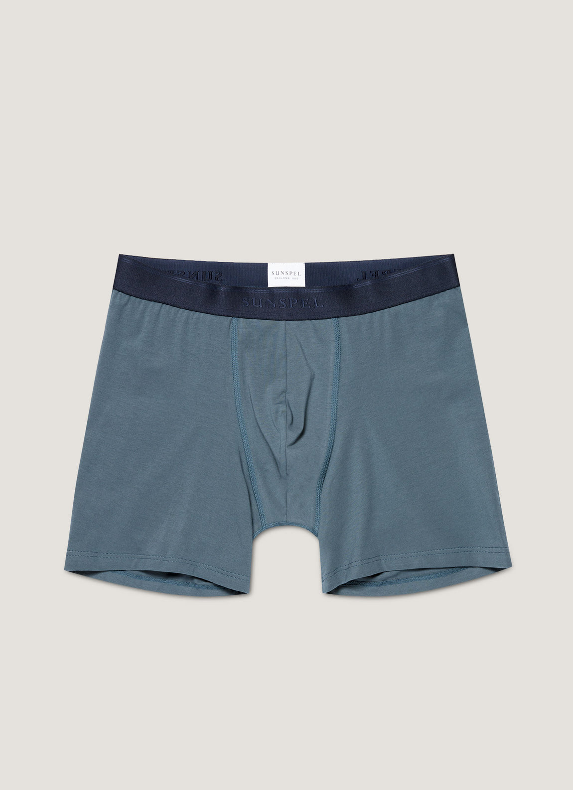 Men's Stretch Cotton Boxer Briefs in Dark Petrol