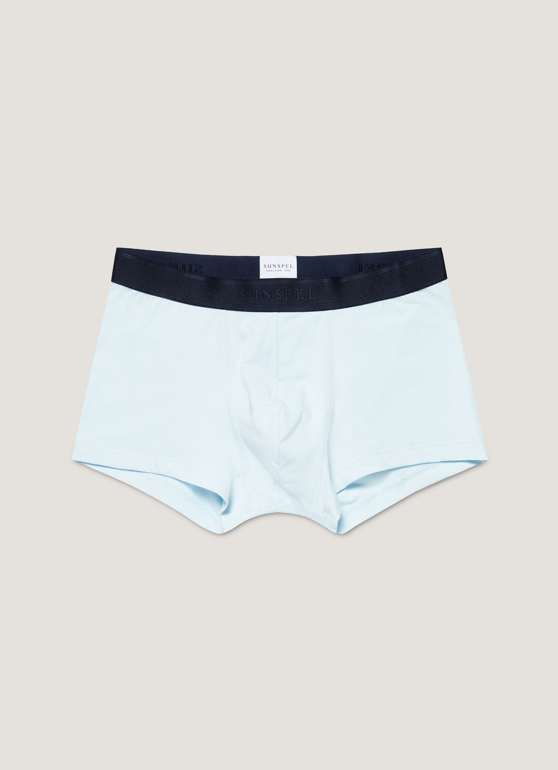 Men's Stretch Cotton Trunks in Light Blue
