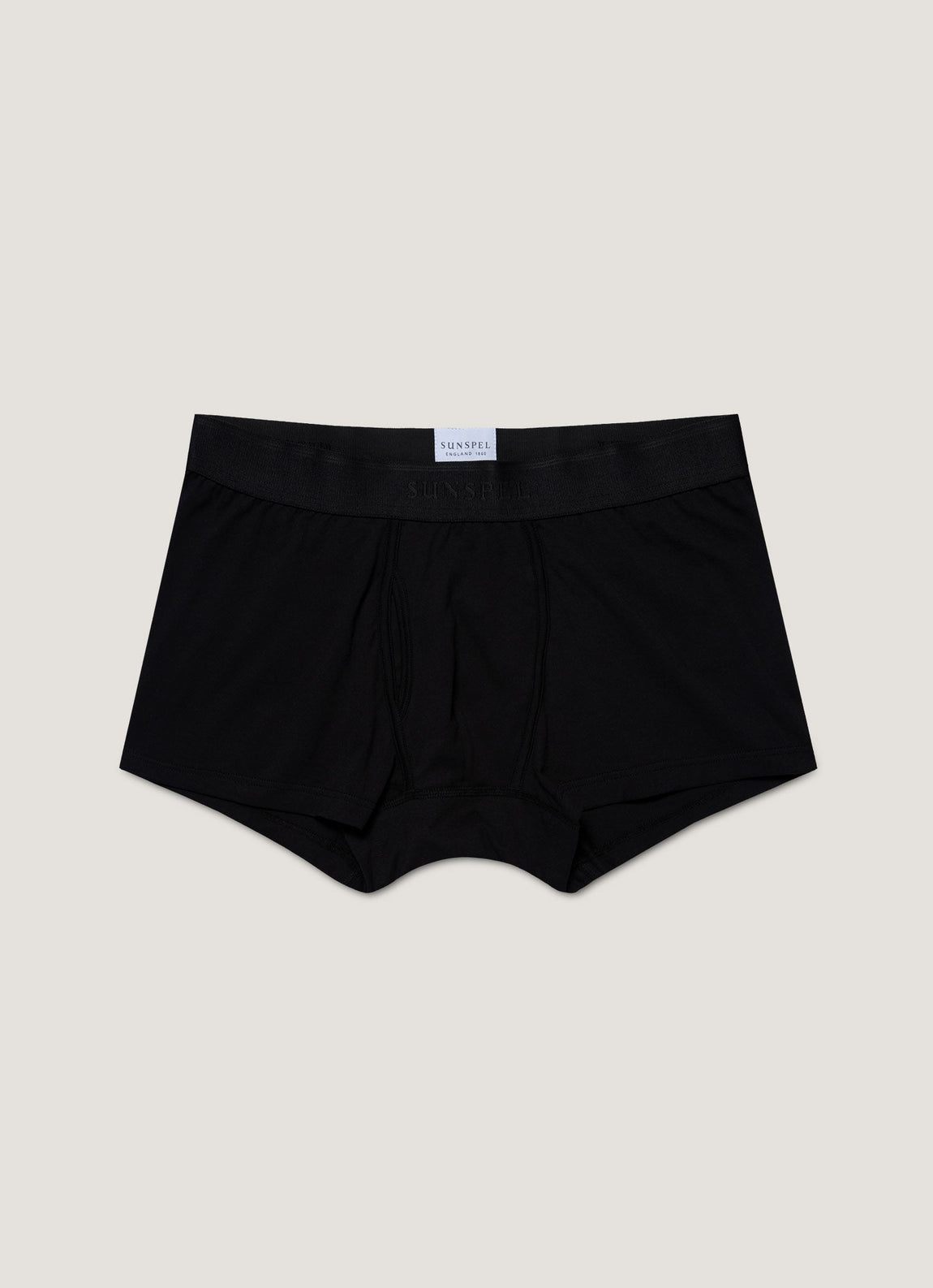 Men's Superfine Cotton Trunks in Black