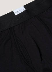 Men's Superfine Cotton Trunks in Black