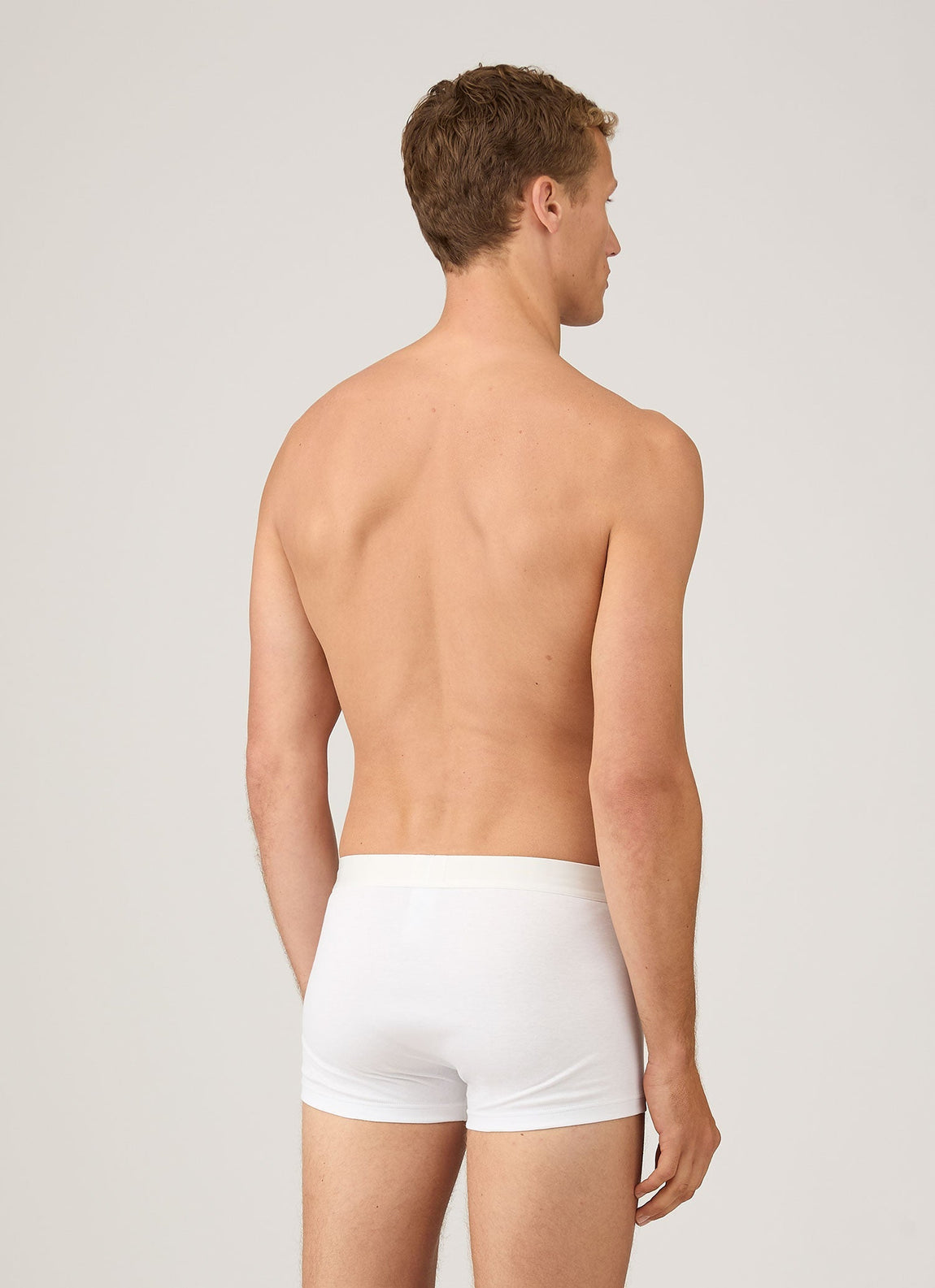 Men's Sea Island Cotton Trunks in White