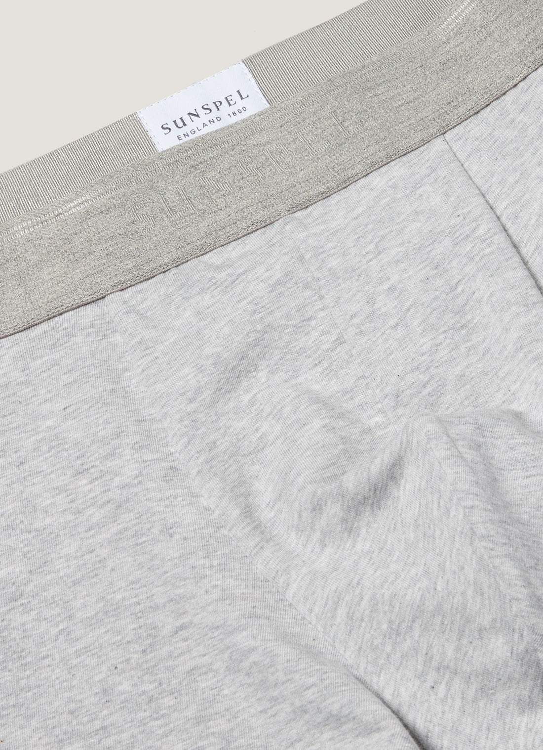 Men's Stretch Cotton Trunks 3-Pack in Grey Melange