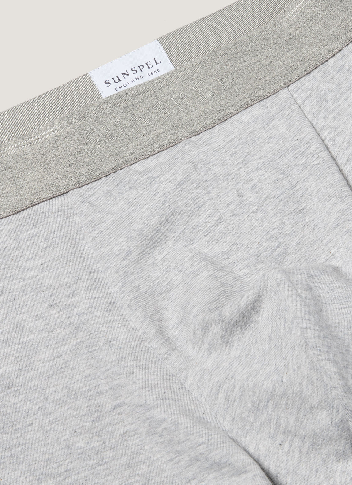 Men's Stretch Cotton Trunks 3-Pack in Grey Melange