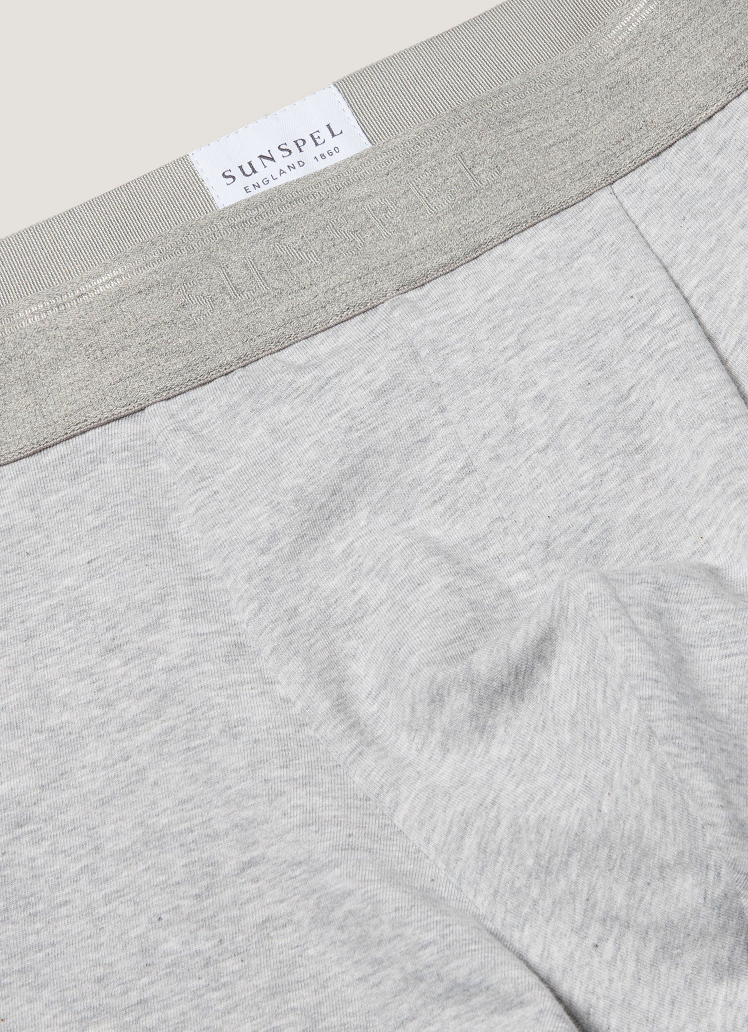 Men's Stretch Cotton Trunks 3-Pack in Grey Melange