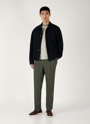 Men's Classic T-shirt in Dusk Green/Undyed