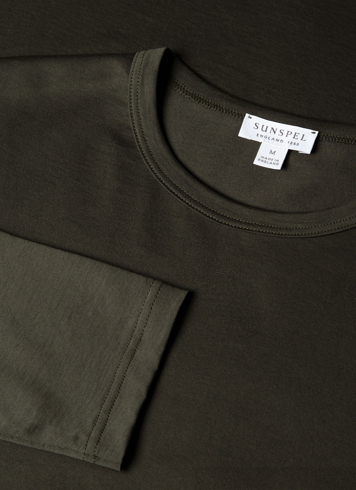 Men's Long Sleeve Classic T-shirt in Dark Green