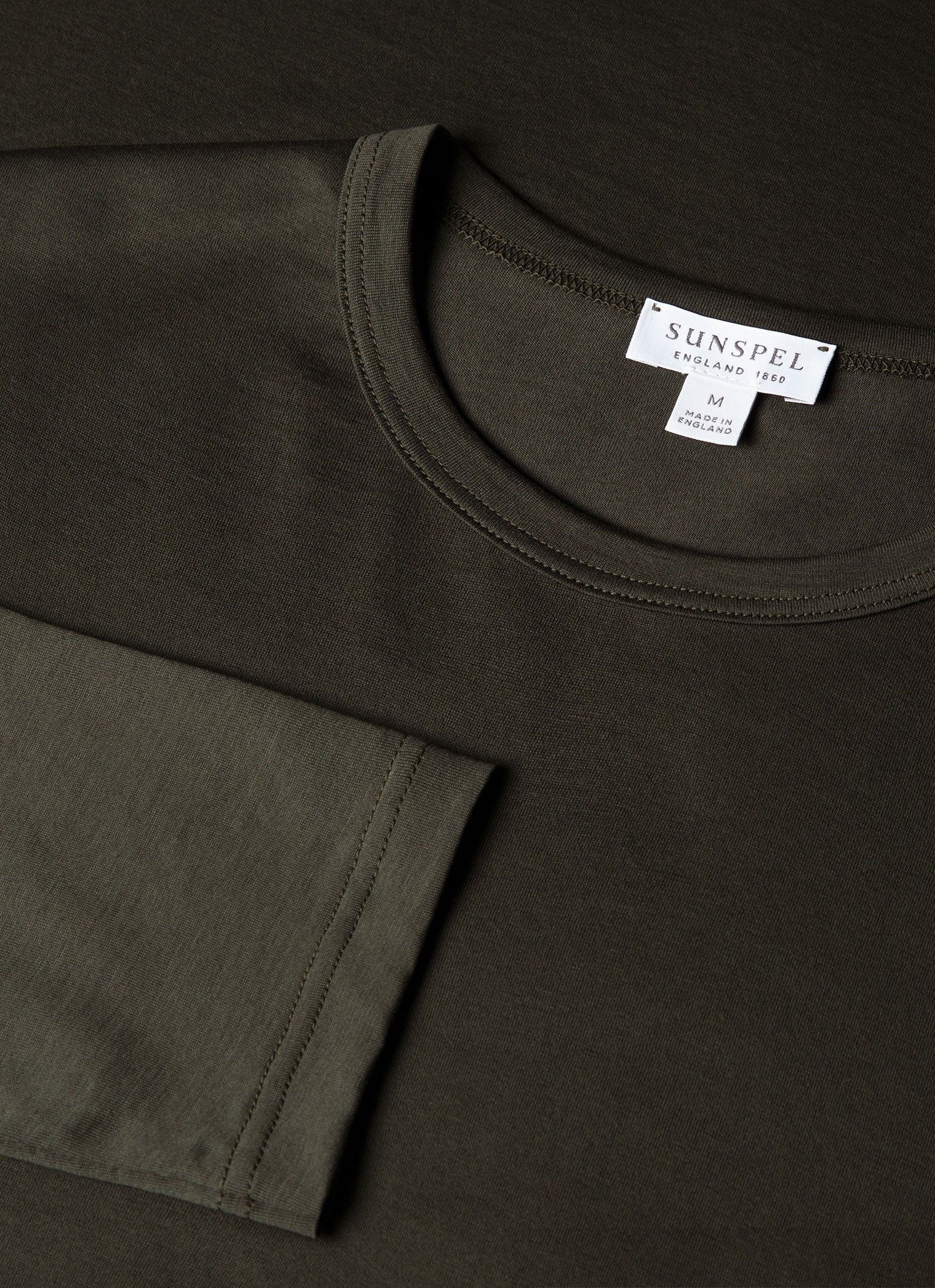 Men's Long Sleeve Classic T-shirt in Dark Green