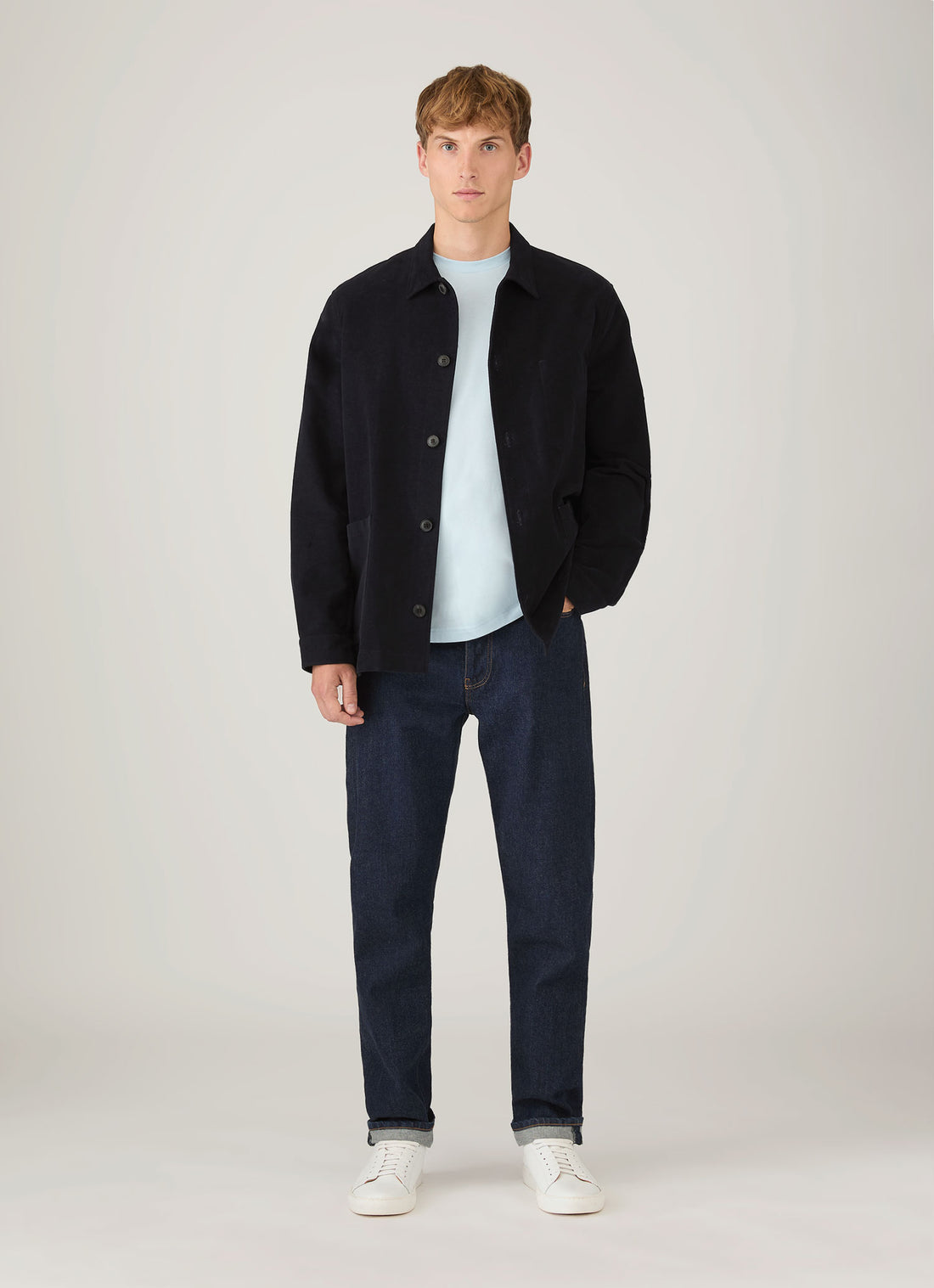 Men's Riviera Midweight T-shirt in Frost Blue