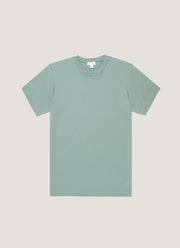 Men's Riviera Midweight T-shirt in Steel Green