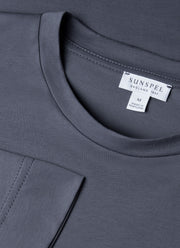 Men's Long Sleeve Riviera Midweight T-shirt in Slate Blue