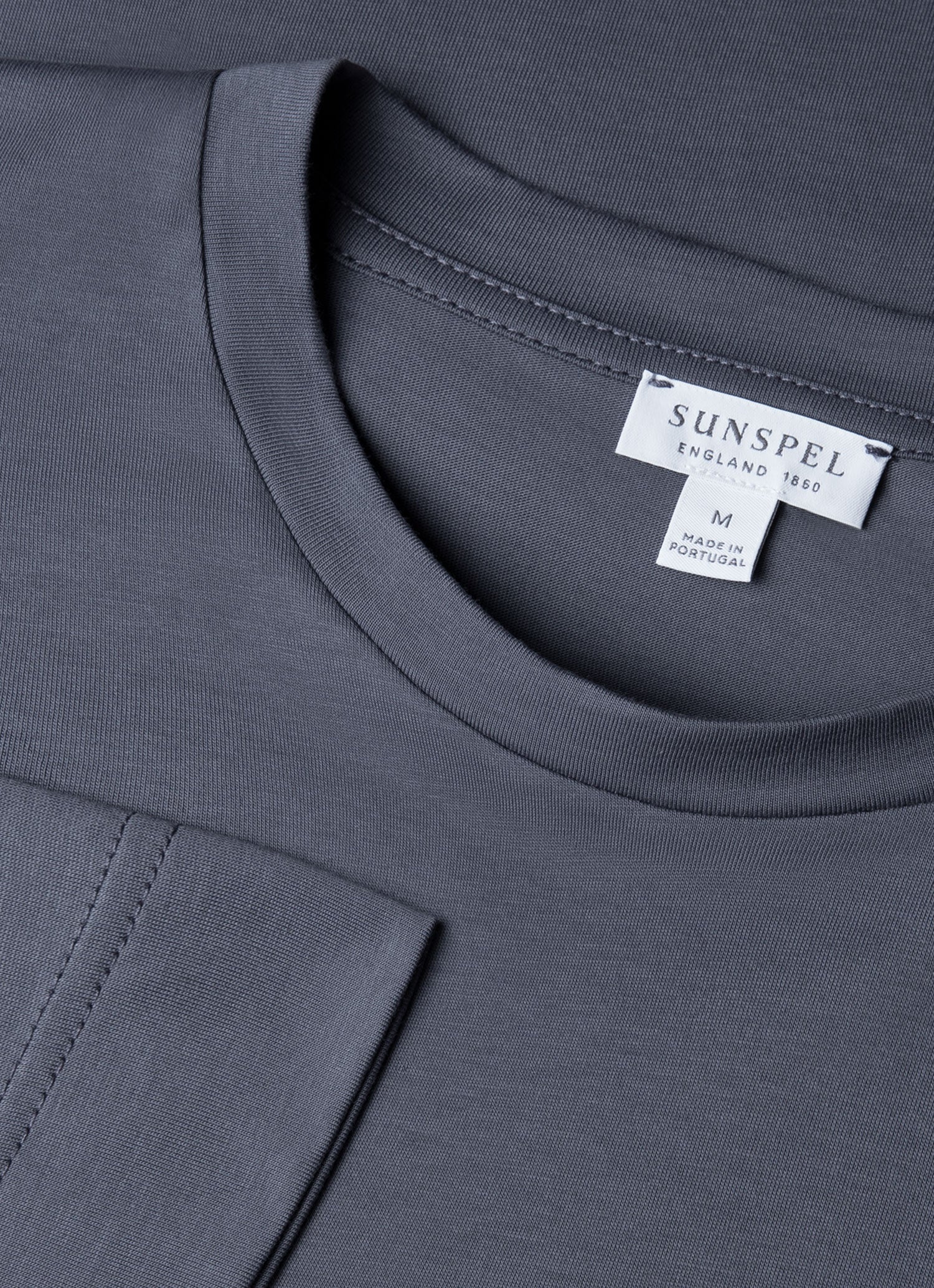 Men's Long Sleeve Riviera Midweight T-shirt in Slate Blue