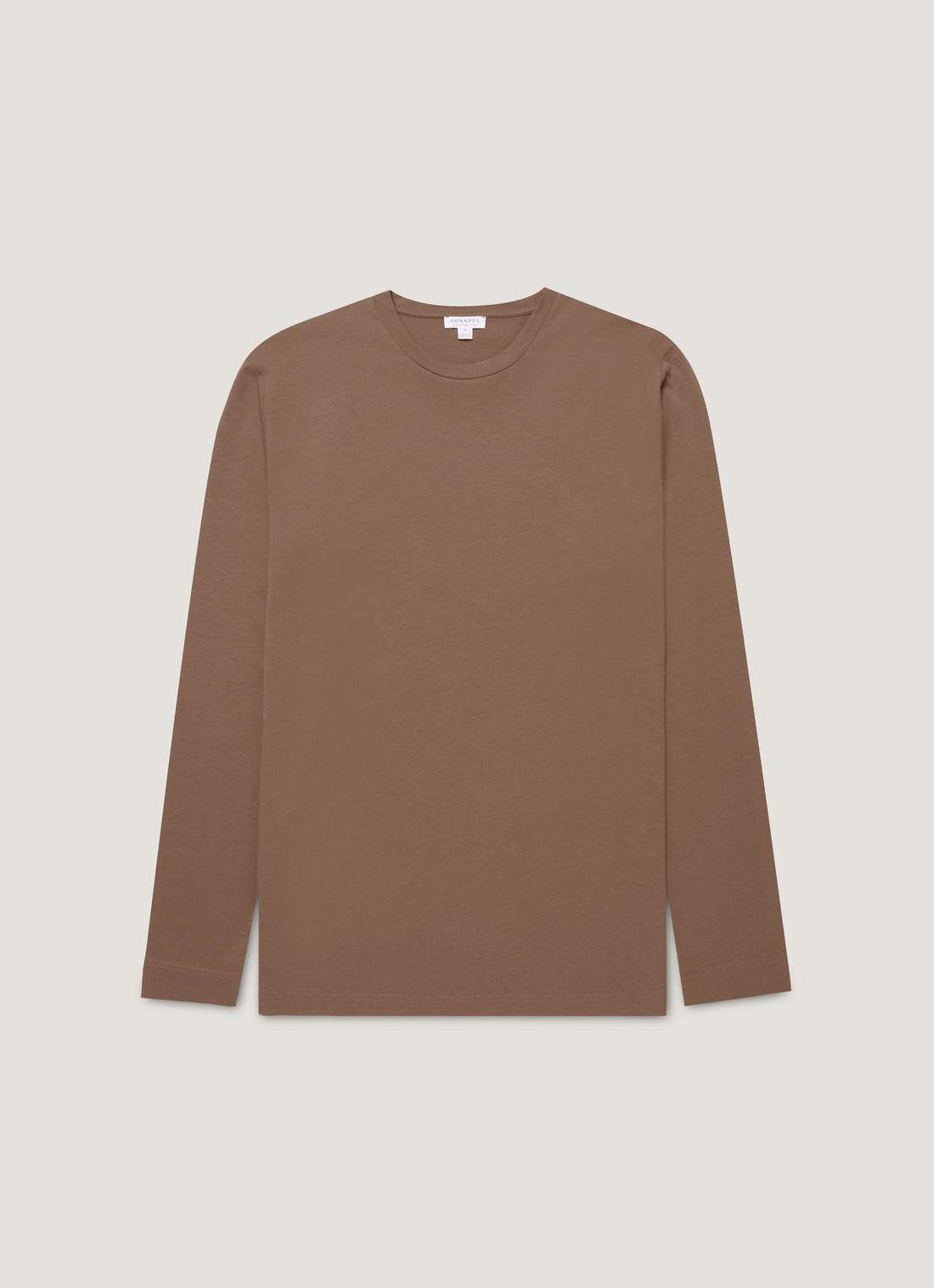 Men's Long Sleeve Riviera Midweight T-shirt in Bark