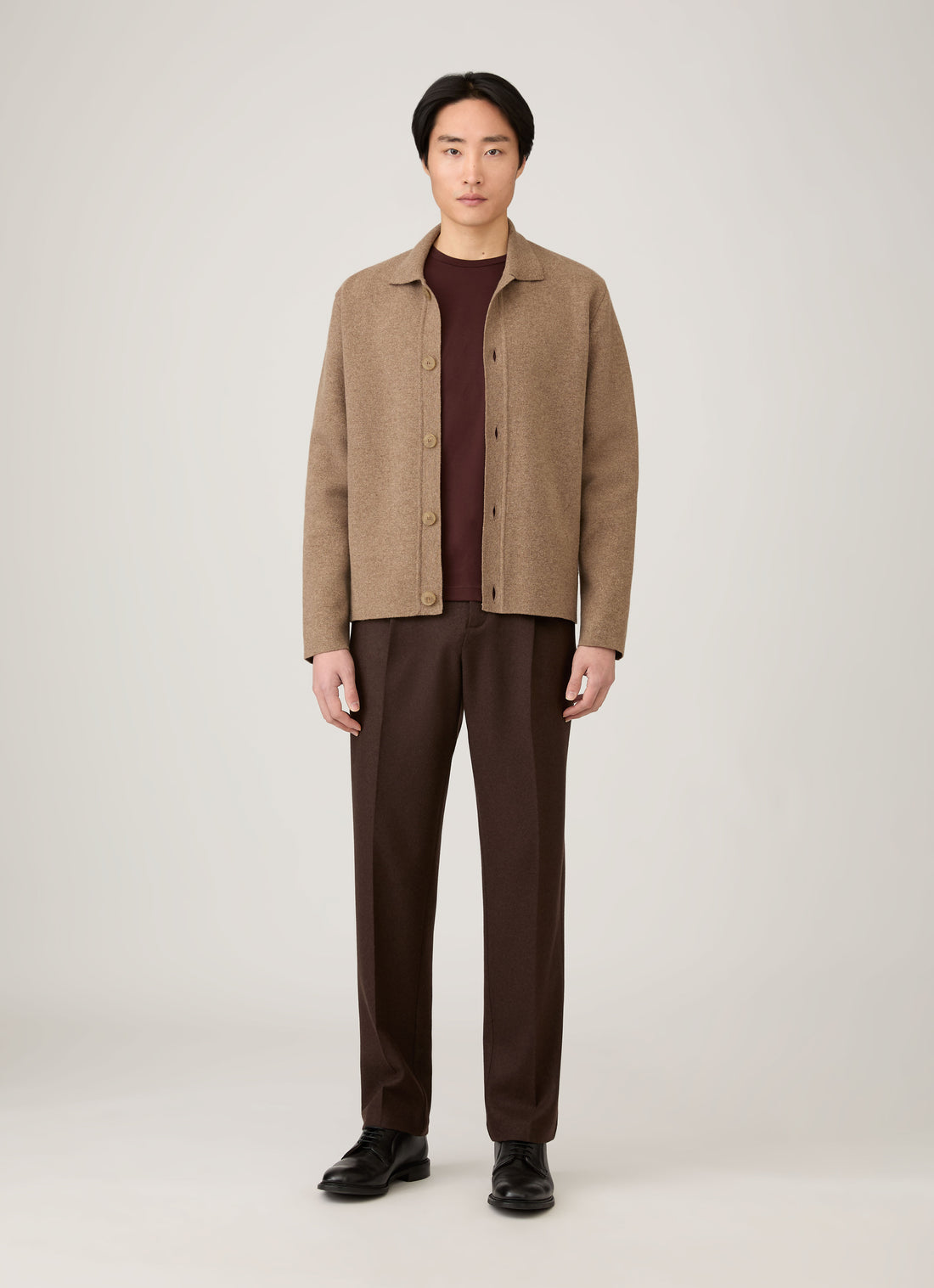 Men's Long Sleeve Riviera Midweight T-shirt in Bakelite