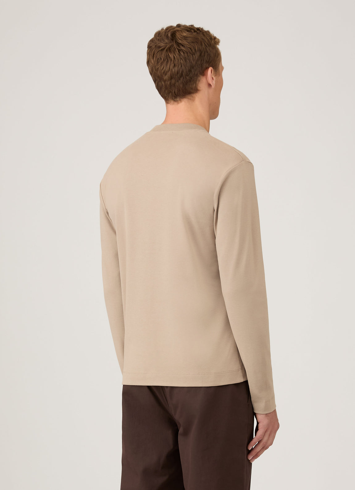 Men's Long Sleeve Heavyweight T-shirt in Mink