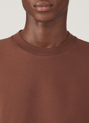 Men's Long Sleeve Heavyweight T-shirt in Conker Brown