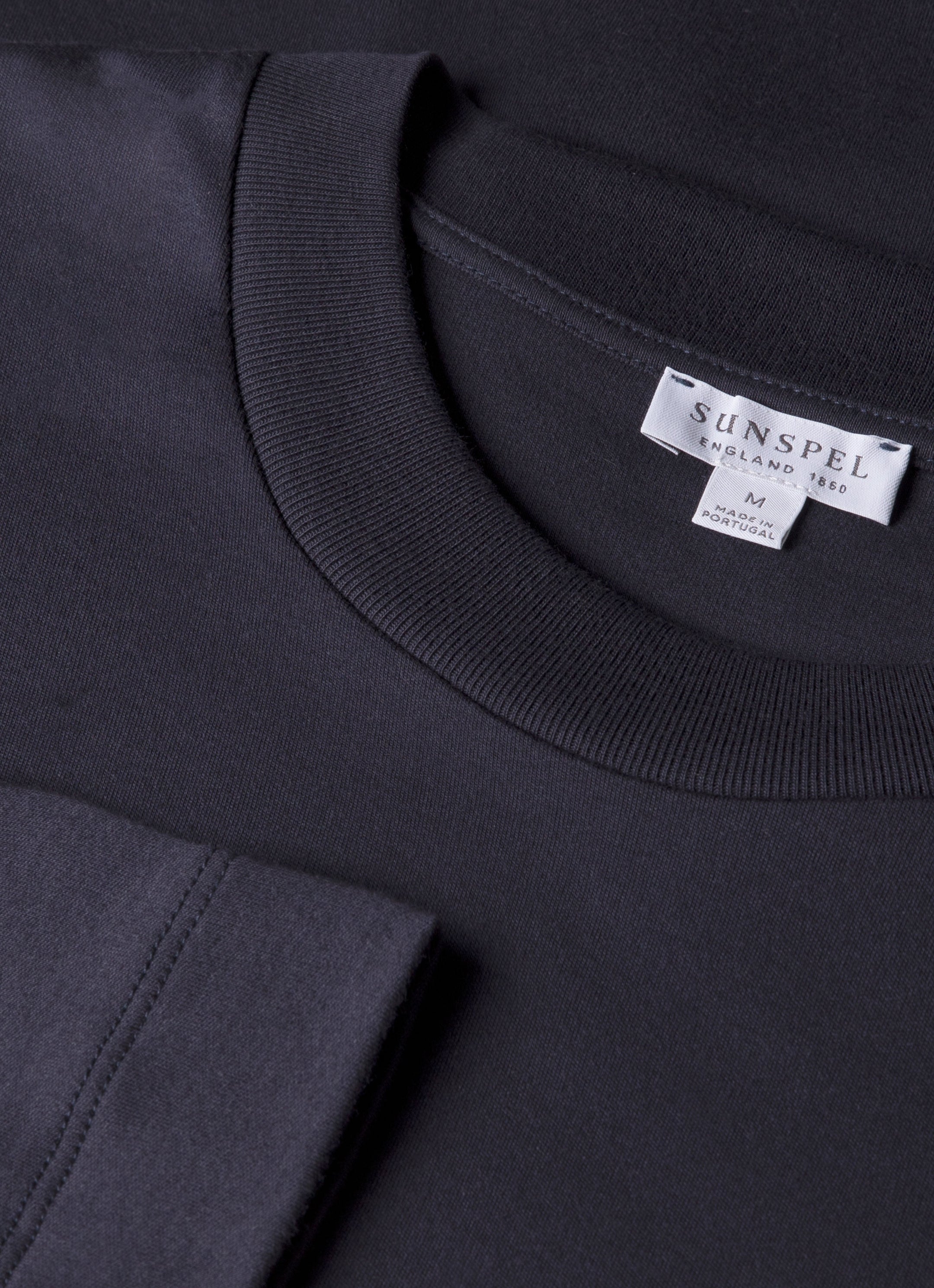 Men's Long Sleeve Heavyweight T-shirt in Navy