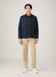 Men's Long Sleeve Heavyweight T-shirt in Dark Green