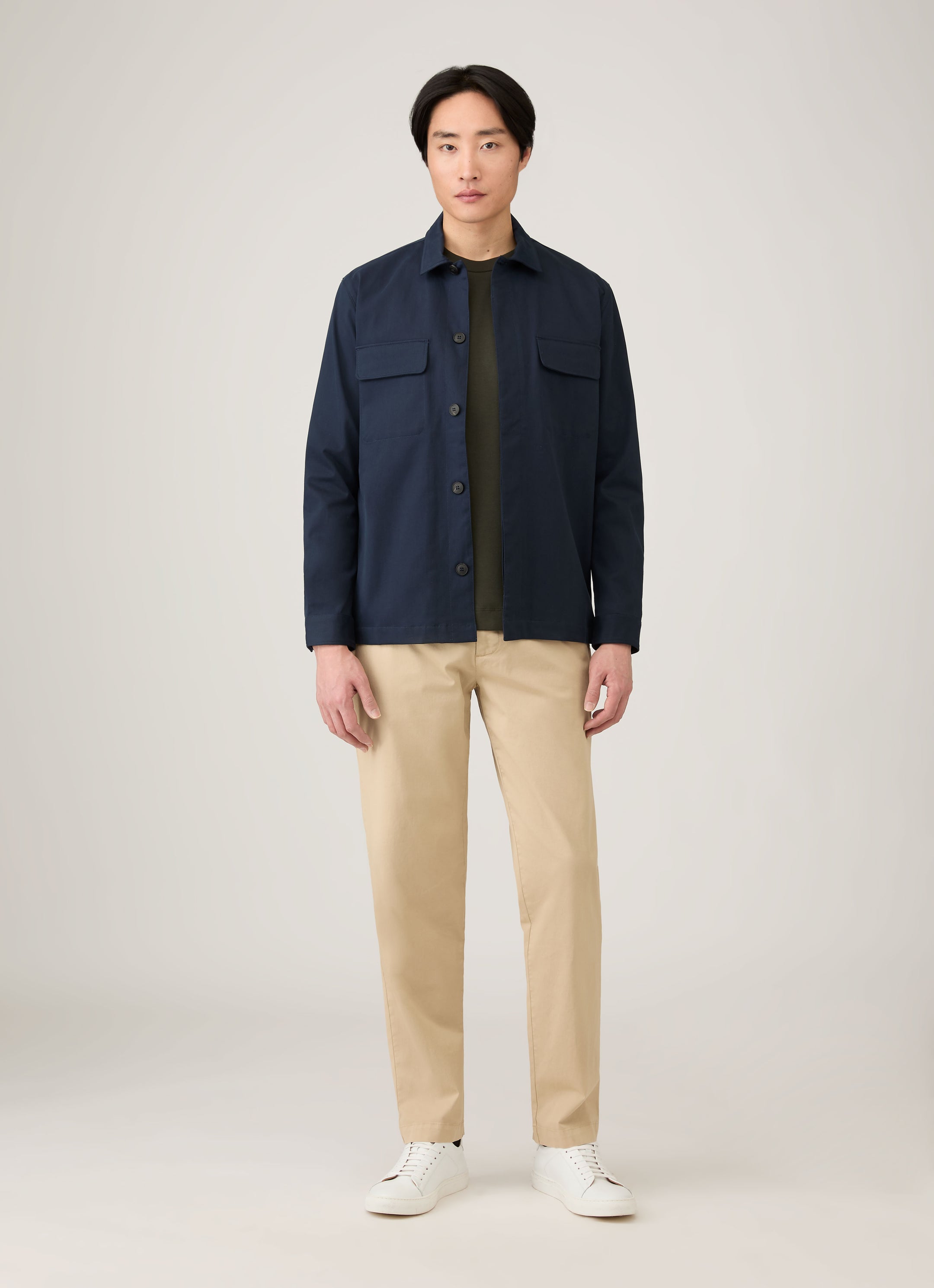 Men's Long Sleeve Heavyweight T-shirt in Dark Green