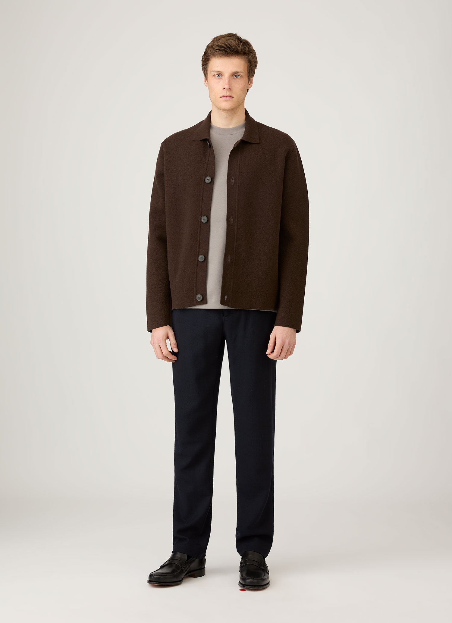 Men's Long Sleeve Heavyweight T-shirt in Iron Grey