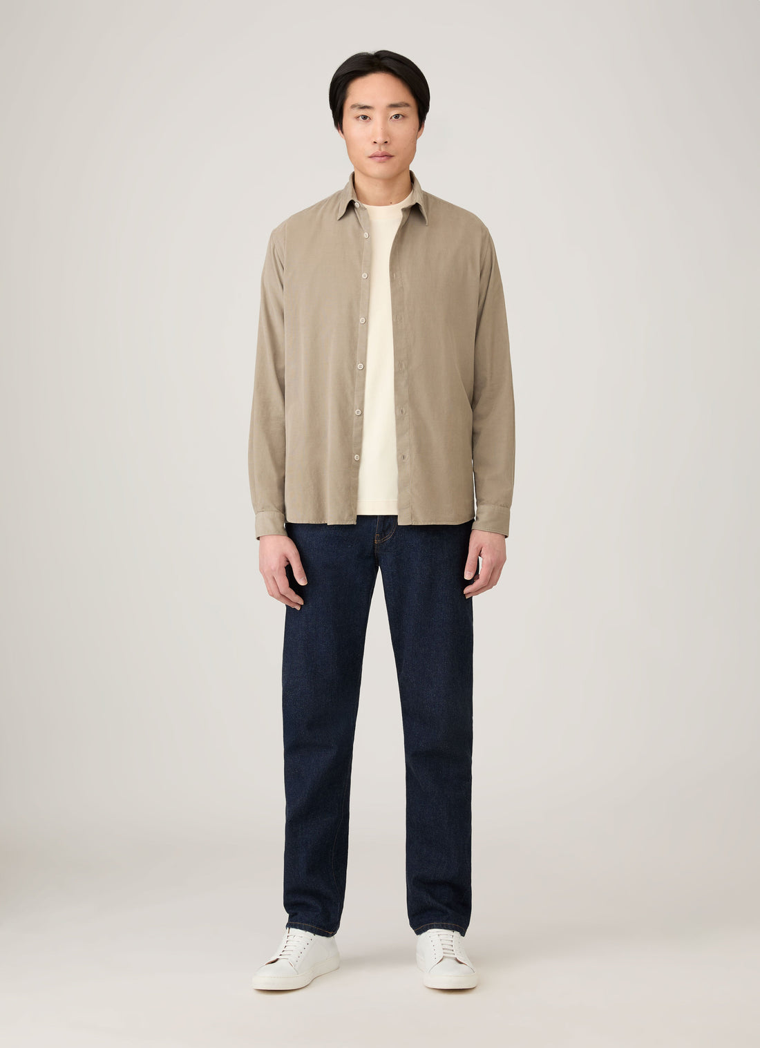 Men's Long Sleeve Heavyweight T-shirt in Undyed