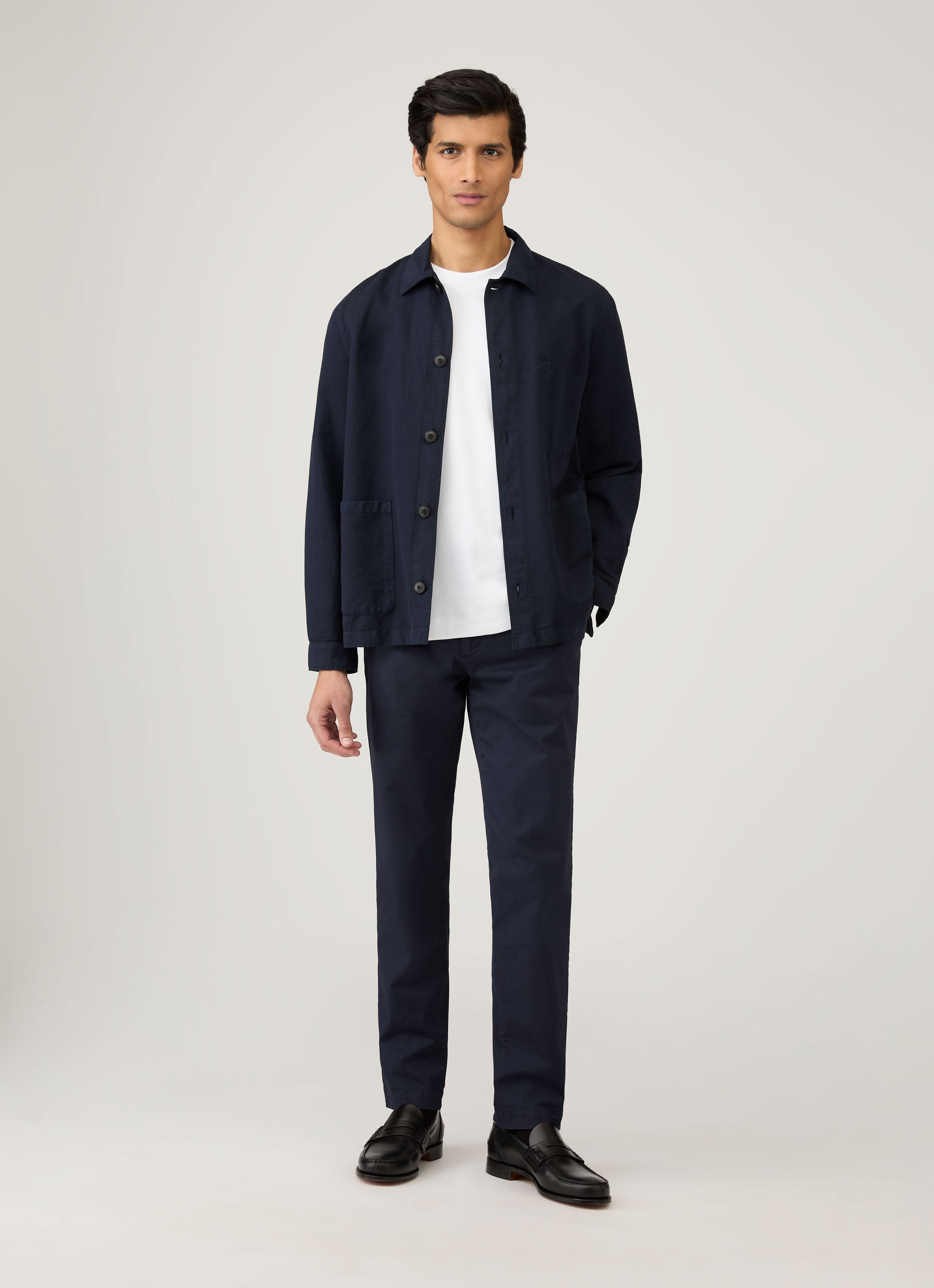 Men's Long Sleeve Heavyweight T-shirt in White