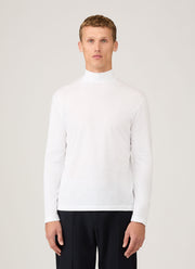 Men's Roll Neck Heavyweight T-shirt in White