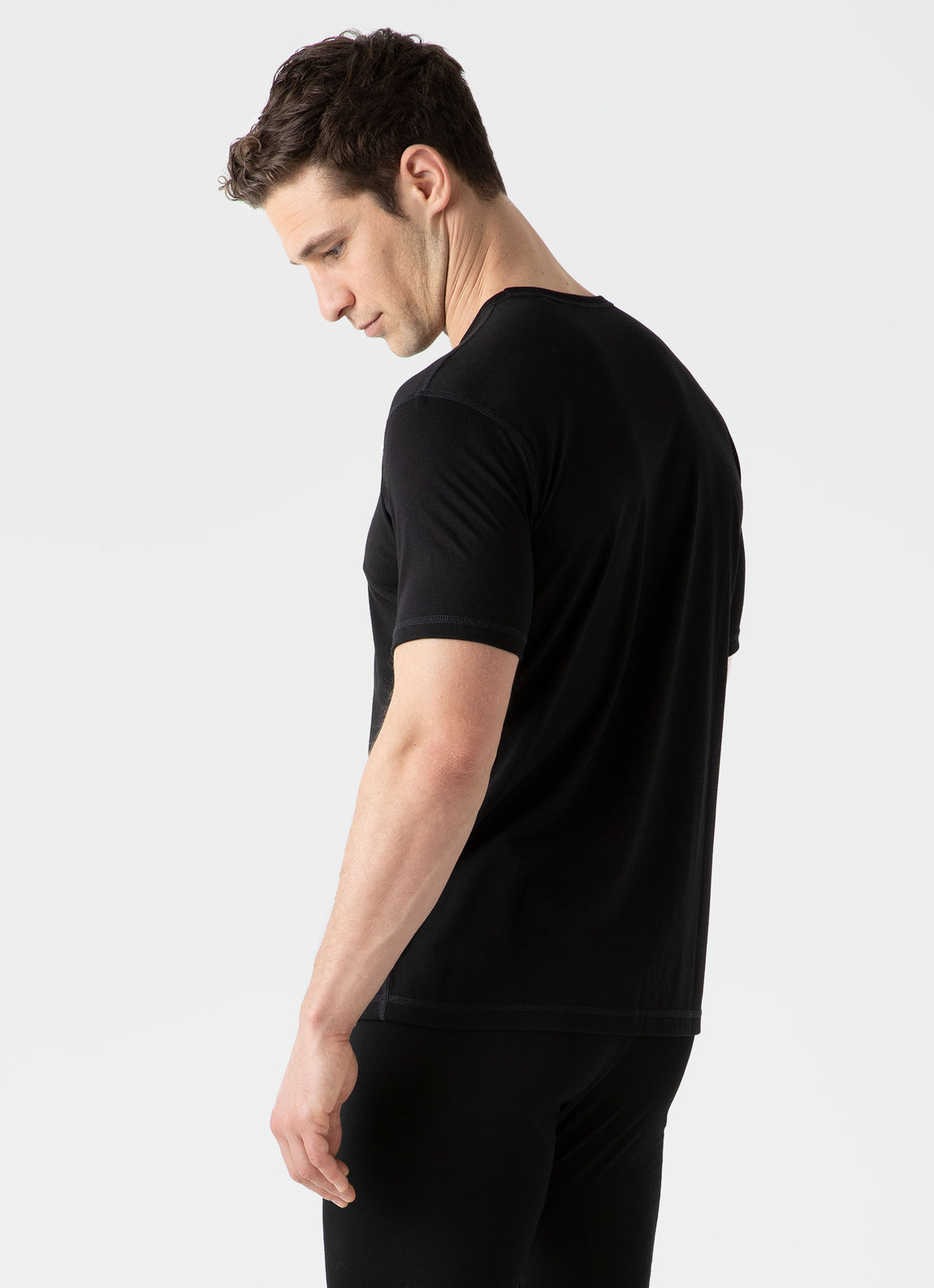 Men's Thermal Merino T-shirt in Black