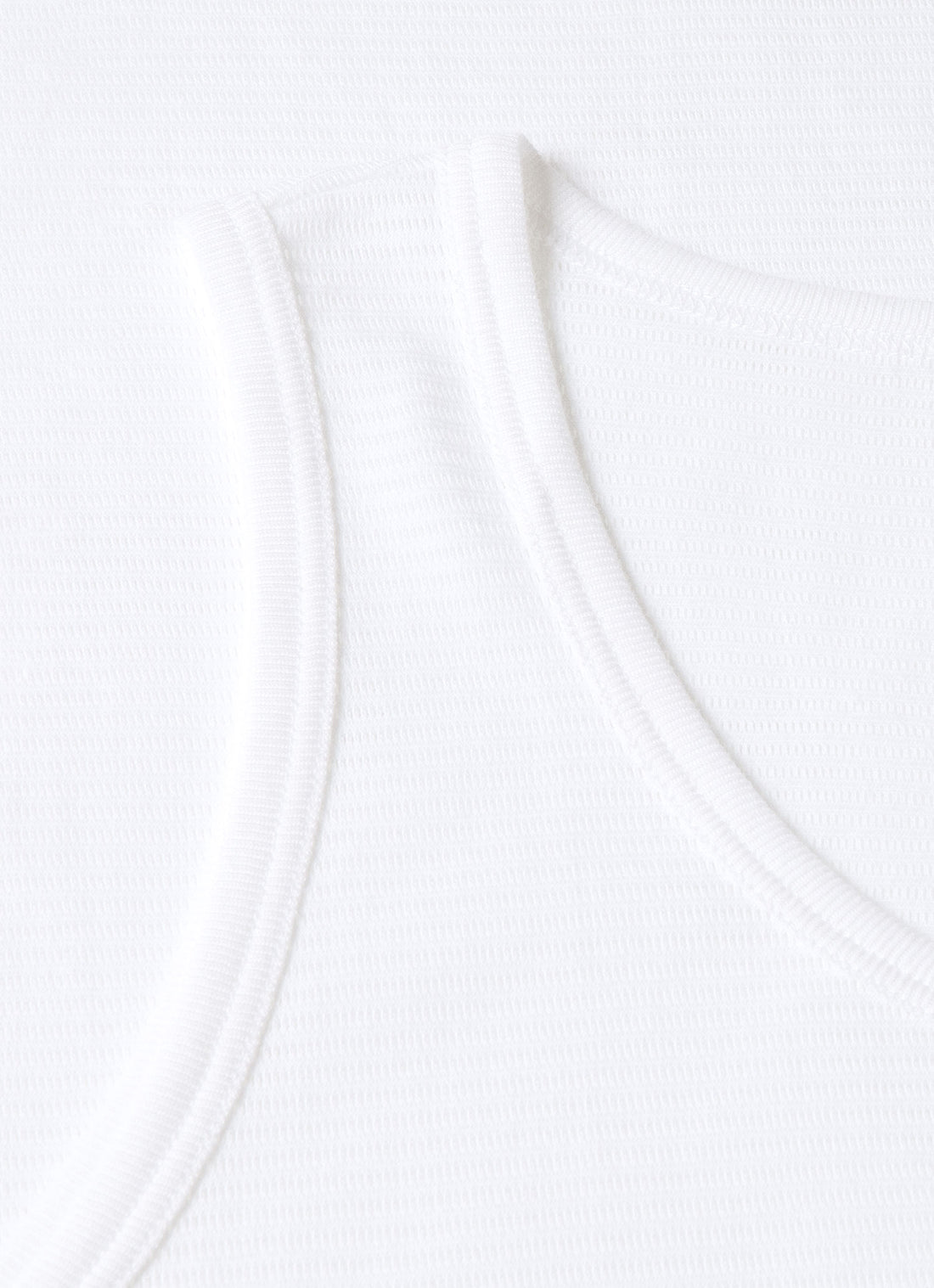 Men's Cellular Cotton Underwear Vest in White