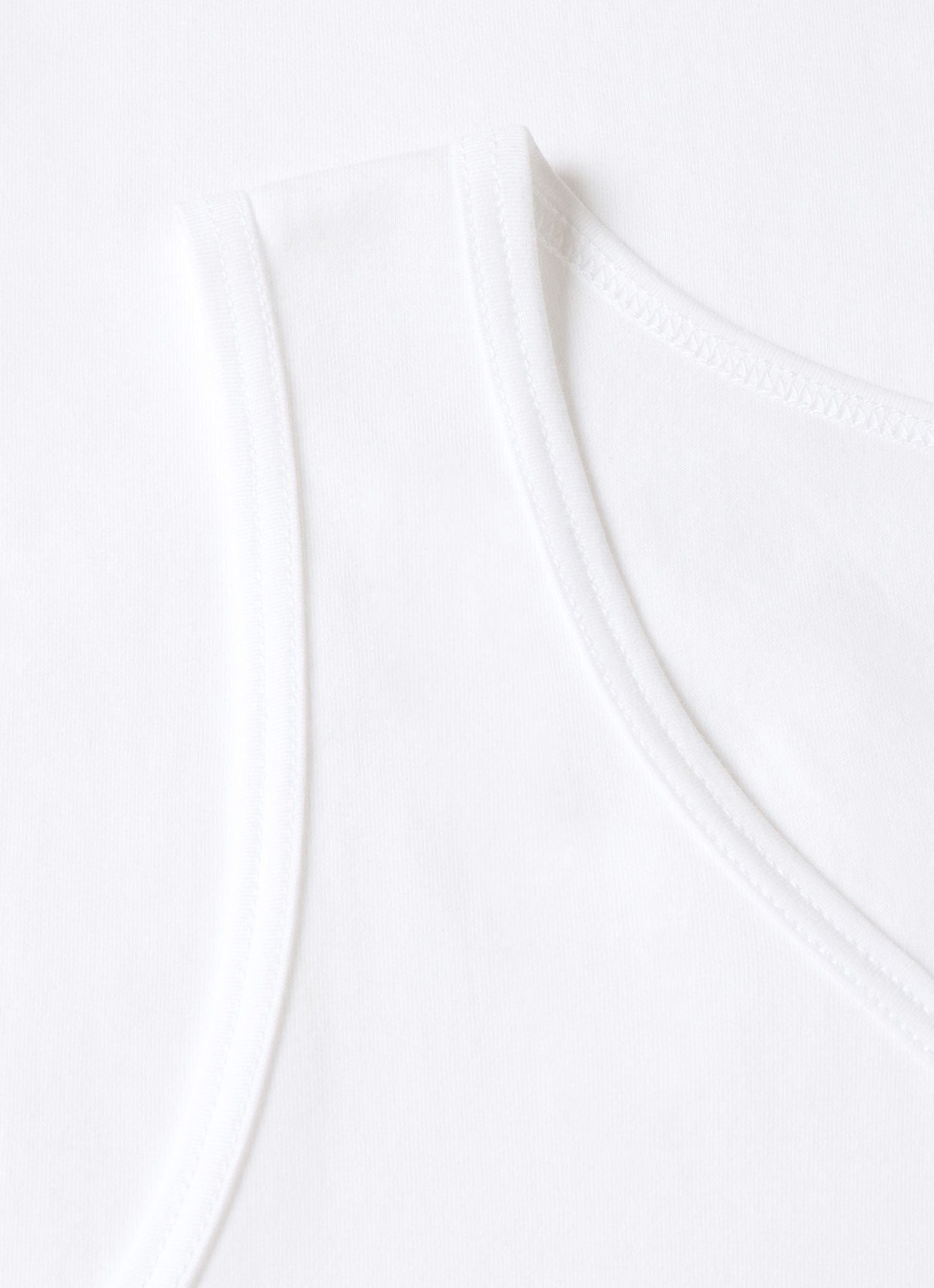 Men's Superfine Cotton Underwear Vest in White